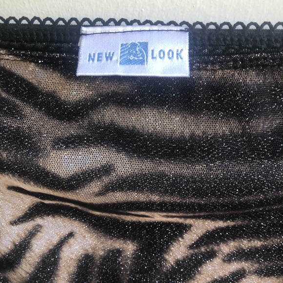 Lurex Animal print midi skirt with lace detail - Picture 7 of 11